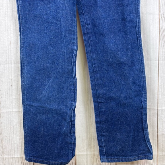 Wrangler Men's Jeans Cowboy Cut Slim Fit Rigid Indigo Denim Blue Size 34x33 - Picture 4 of 14